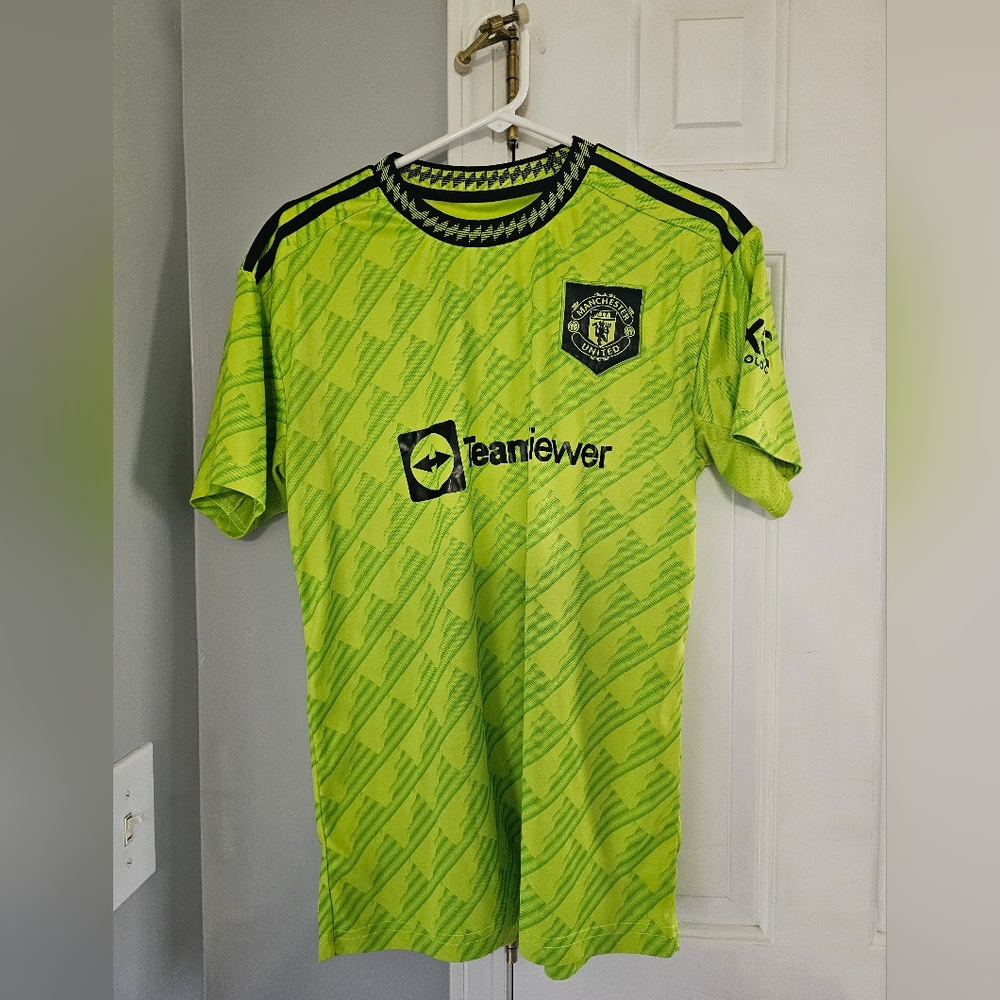 Manchester United Neon Green Soccer Jersey